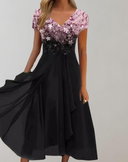 Floral Glow Evening Dress for Women