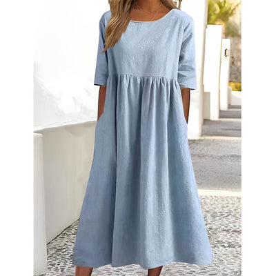 Chic Summer Dress for Women in Elegant Fabrics