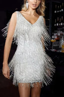 Iridescent Fringe Dance Dress