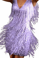 Iridescent Fringe Dance Dress