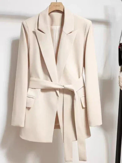 Emilia Blazer with Waist Belt and Pockets