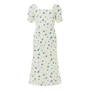Square Neck Midi Dress for Women - Summer Style