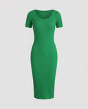 Chic Ribbed Slim-Fit Dress for Every Occasion