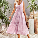 Summer Sleeveless Midi Dress - Joebelle Collection
