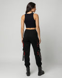Chic High Waist Cargo Trousers with Pockets