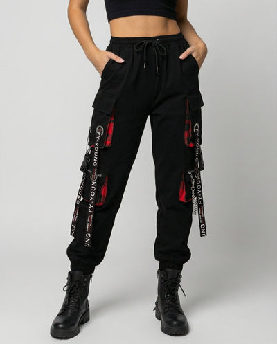 Chic High Waist Cargo Pants with Pockets