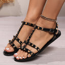 Ebony Women's Flat Sandals - Chic Style for Every Occasion