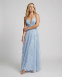 Chic V-Neck Mesh Dress for Events