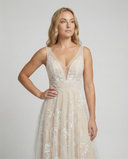 Chic V-Neck Mesh Dress for Events