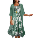 Chic Women’s Summer Dress and Blazer Ensemble