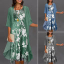 Chic Women’s Summer Dress and Blazer Ensemble