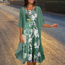 Chic Women’s Summer Dress and Blazer Ensemble