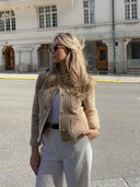 Button-Up Jacket Set with Handy Pockets