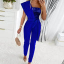 Sequin Patchwork Jumpsuit for Chic Style