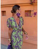 Chic Midi Dress with Stylish Design