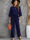 Chic Belted Jumpsuit for Effortless Style