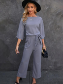 Chic Belted Jumpsuit for Effortless Style