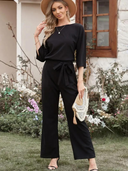 Chic Belted Jumpsuit for Effortless Style