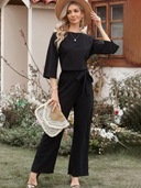 Chic Belted Jumpsuit for Effortless Style