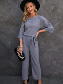 Chic Belted Jumpsuit for Effortless Style