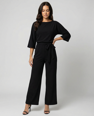 Chic Belted Jumpsuit for Effortless Style
