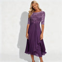 Chiffon Midi Dress for Women | Flowing Elegance