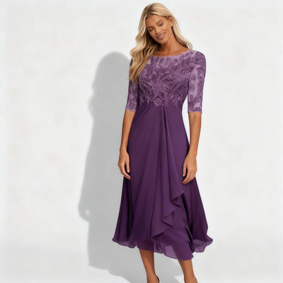 Chiffon Midi Dress for Women | Flowing Elegance