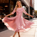 Chic Chiffon Midi Dress for Any Occasion