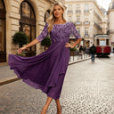 Chic Chiffon Midi Dress for Any Occasion