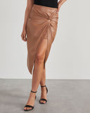 Chic Women's Skirt with Slit Design
