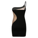 Sleek Mesh Dress with Chic Slits