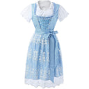 Embroidered Lace-Up Dirndl Dress