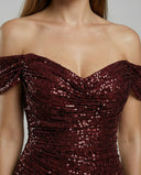 Chic Off Shoulder Evening Dress for Women