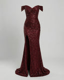 Chic Off Shoulder Evening Dress for Women