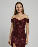 Chic Off Shoulder Evening Dress for Women