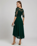 Chic Lace Trim Maxi Dress for Celebrations