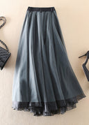 Chic High Waist Mesh Skirt for Effortless Style