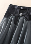 Chic High Waist Mesh Skirt for Effortless Style