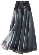 Chic High Waist Mesh Skirt for Effortless Style