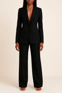 Chic Women's Formal Suit Set with Long Blazer