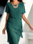 Chic Figure-Flattering Dress in Vibrant Styles