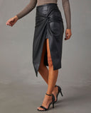 Chic Women's Skirt with Slit Design