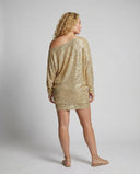 Stunning Sequin Contrast Dress for Women