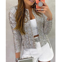 Chic Sequin-Embellished Jacket for Stylish Looks