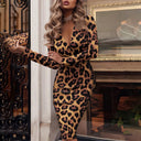 Chic V-Neck Women's Cocktail Dress