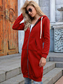Bonnie - Cozy Longline Zip Hoodie for Everyday Style