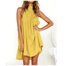 Chic Collar Pleated Summer Dress