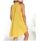Chic Collar Pleated Summer Dress
