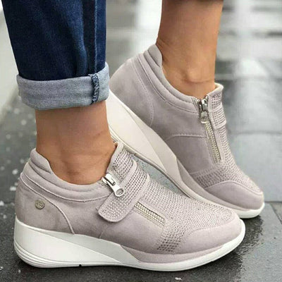 Chic Wedge Heel Sneakers for Stylish Elevation