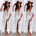 Chic Women's Beach Dress in Trendy Fabrics